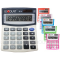 Calculatrice de bureau de taille moyenne à double taille couleur 12 chiffres (LC209A)